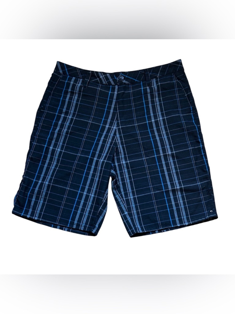 Rip Curl Masterpiece Plaid Walkshorts Black Grey Blue Men’s 34
